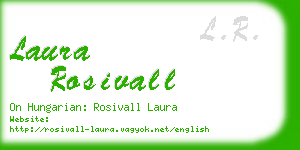 laura rosivall business card